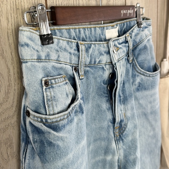 H&M | Buttonfly Straight Leg Jeans - Picture 3 of 10
